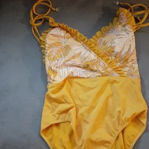 Yellow swimsuit